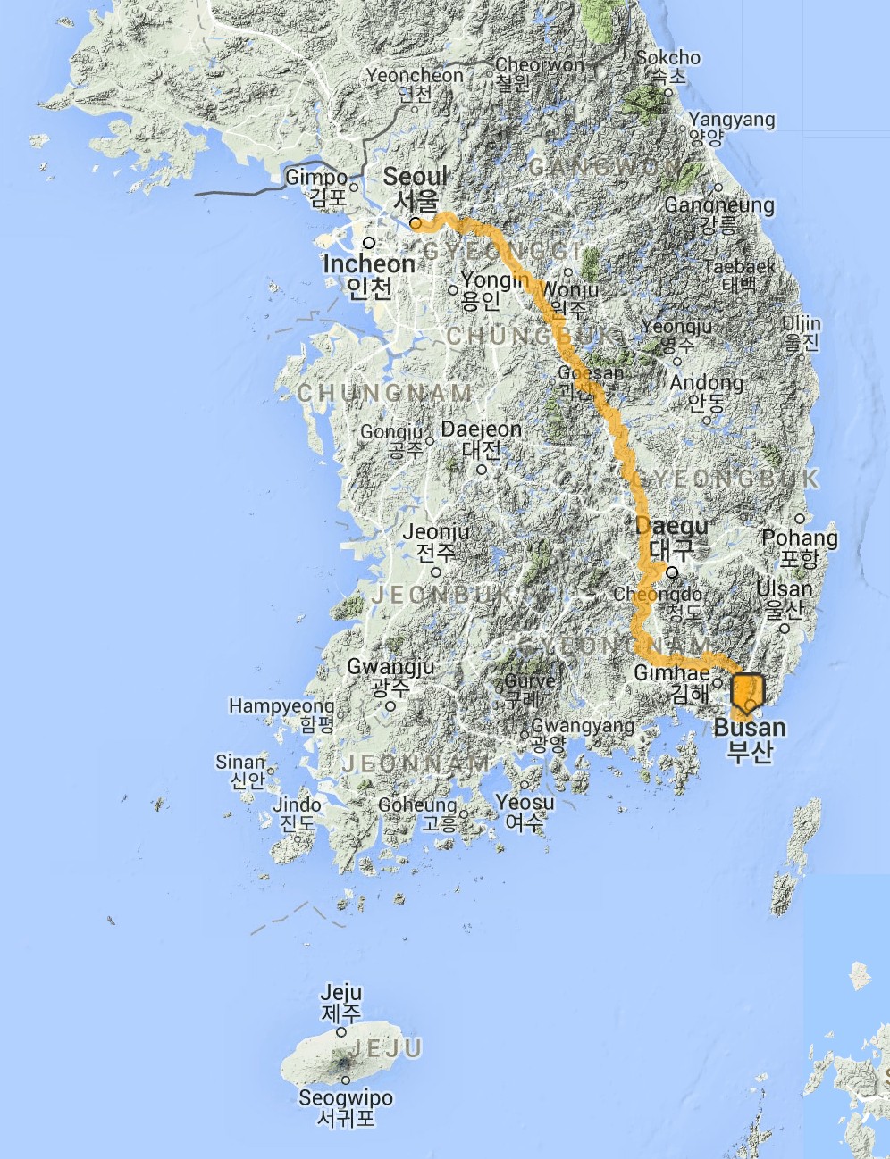 Korea - Seoul to Busan 4 river cycle path